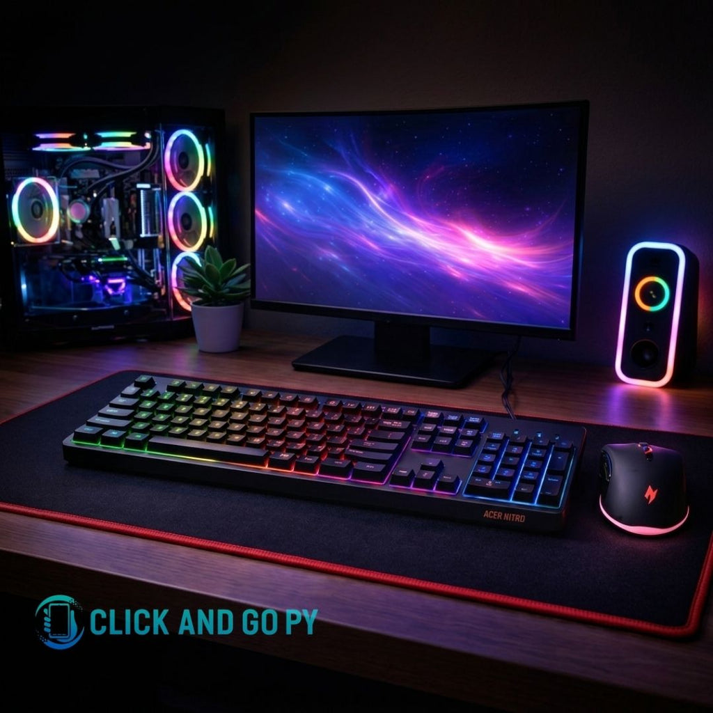 Combo teclado y mouse gamer Acer Nitro rgb usb occ311