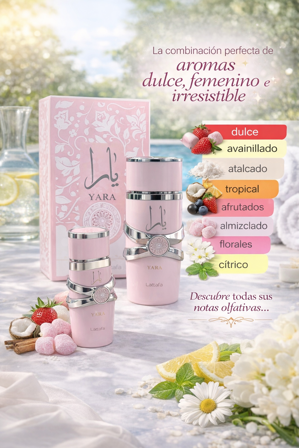 Perfume Yara Lattafa original – dulce, elegante y de larga duración