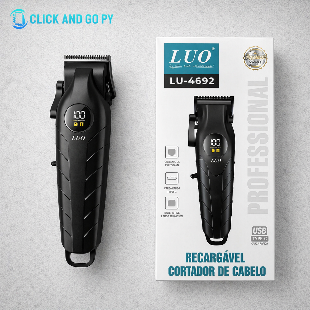 Cortadora de pelo inalámbrica Luo LU-4692 recargable con pantalla digital