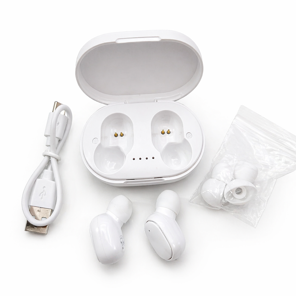 Auricular bluetooth sate ae-6312 blanco/negro inalámbrico con micrófono