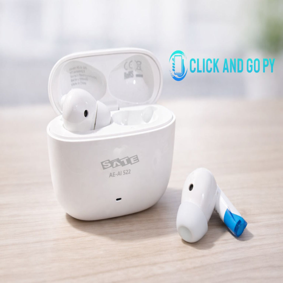 Auriculares bluetooth tws satellite AE-AI522 blanco/negro con Traductor IA