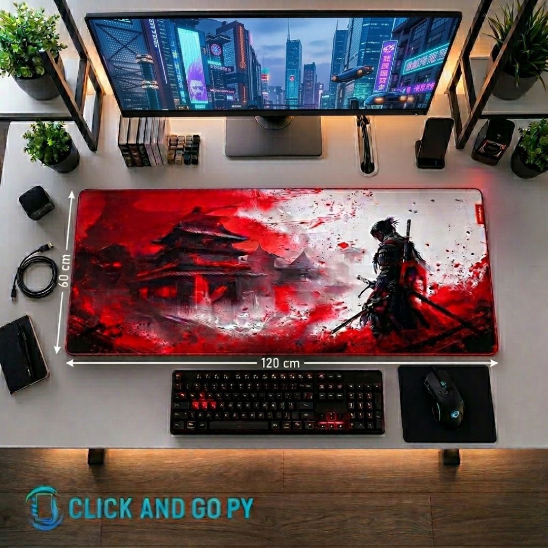 Mouse pad gamer Monka ZOWA G64 XXL 120x60 cm alta densidad antideslizante