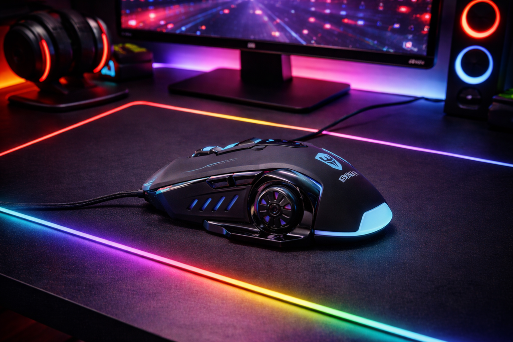 Mouse Gamer usb Retroiluminado sate A-562