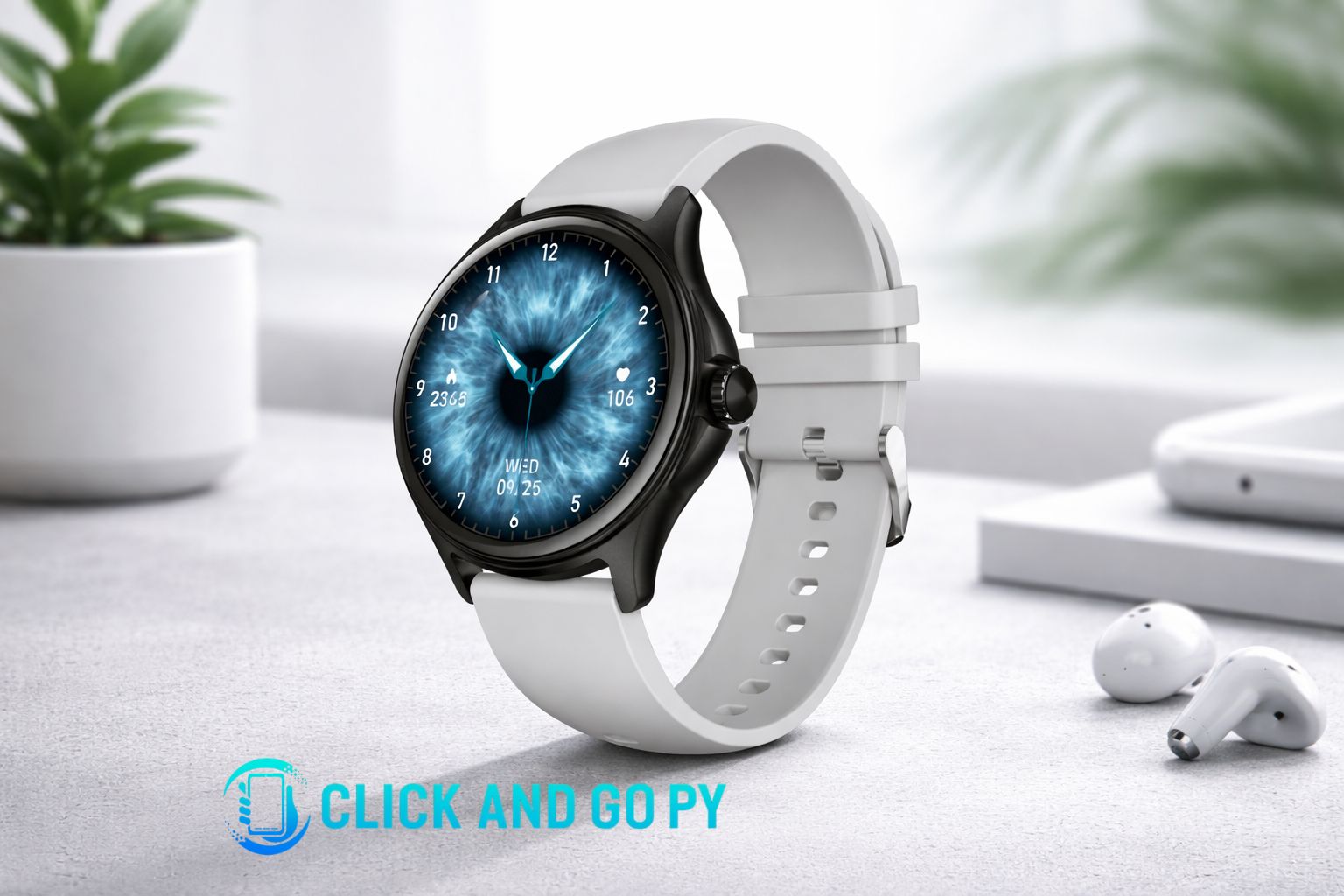 Smartwatch FTXR24-BW 53 mm – Android/iOS, Salud y Notificaciones