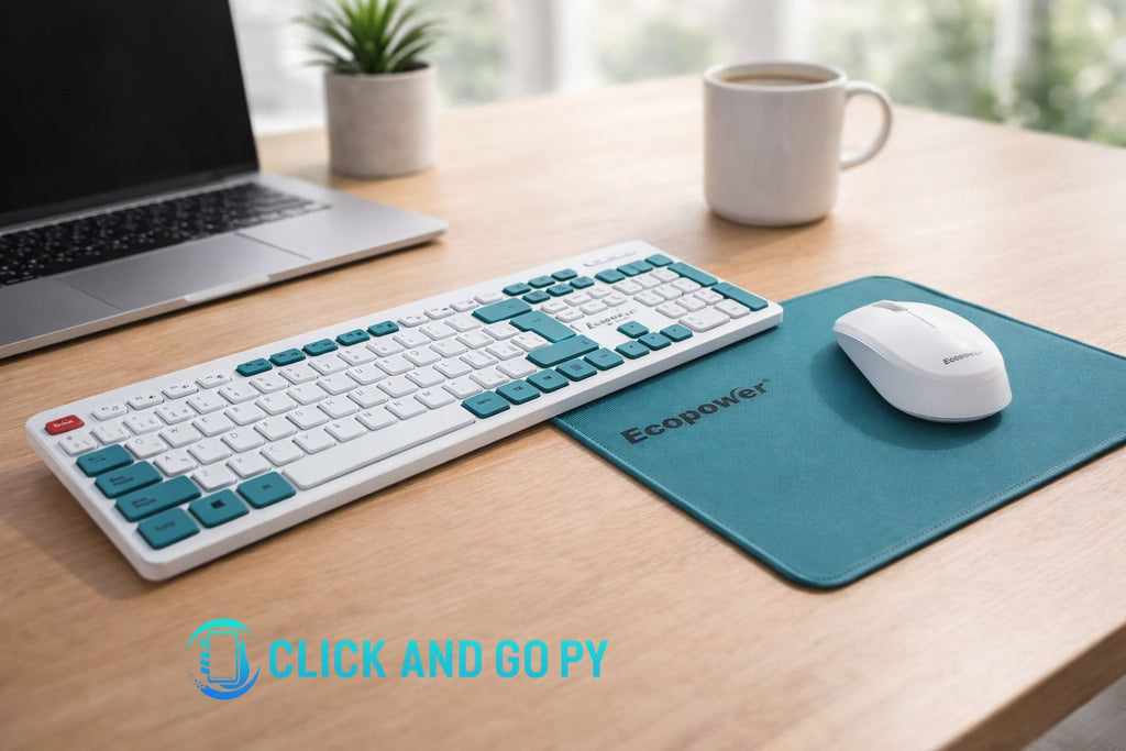 Teclado Inalámbrico EP-K002 - 3 en 1 (Mouse + Mousepad) Ecopower