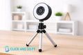 Webcam full hd 1080p con luz y trípode luo LU-Z33