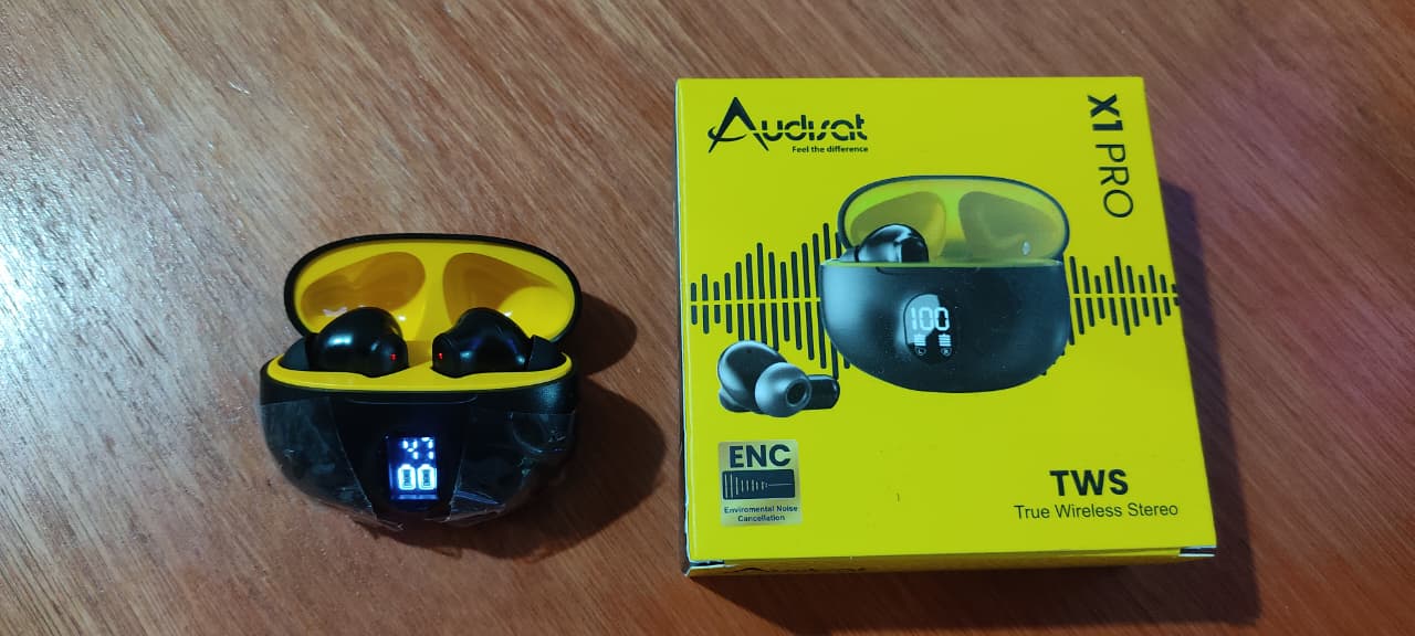 Auriculares Inalámbricos Audisat X1 Pro – Bluetooth y pantalla de carga