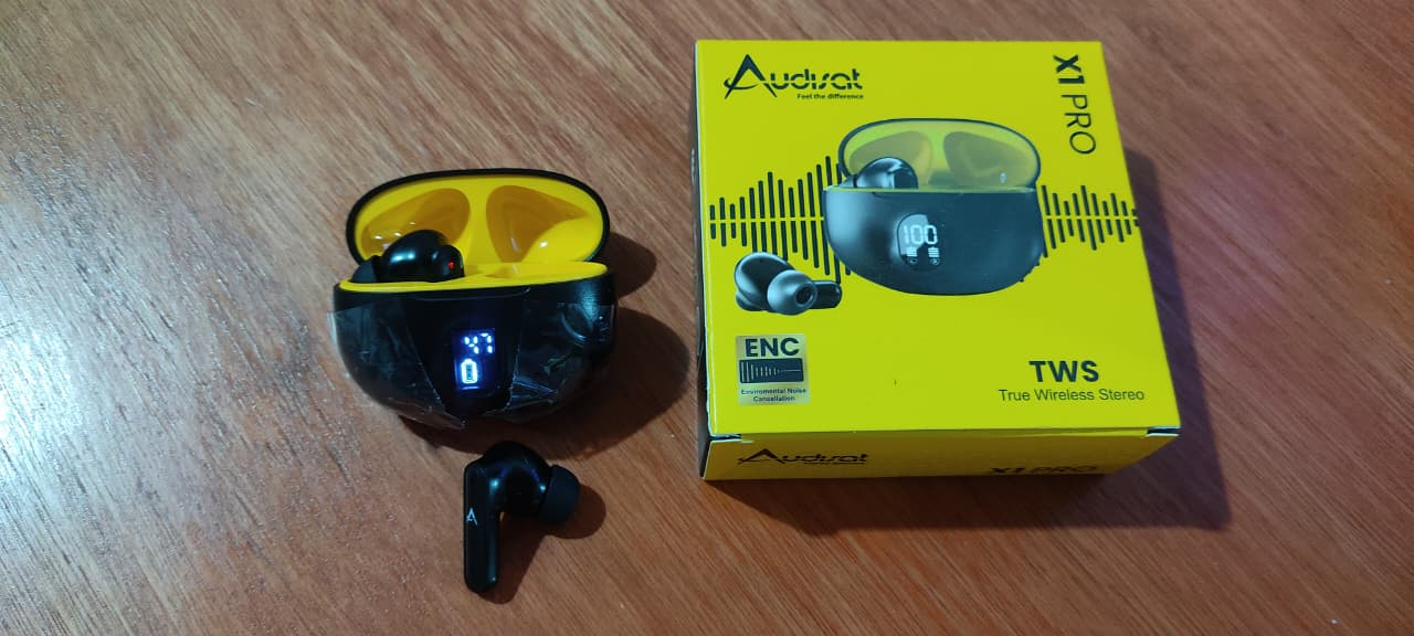 Auriculares Inalámbricos Audisat X1 Pro – Bluetooth y pantalla de carga