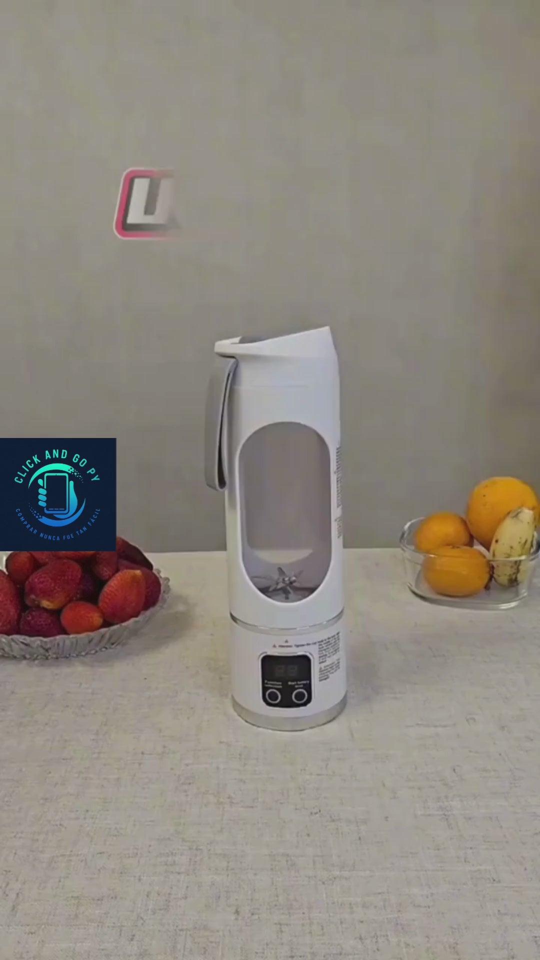 Licuadora Portátil Recargable FTX 25W – 3 Modos | USB-C | Smoothies y Jugos